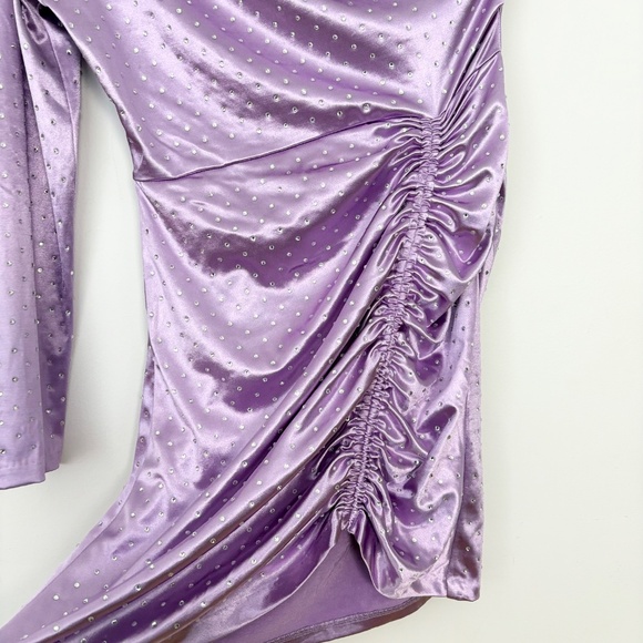 Maje raparme embellished one shoulder dress - Picture 3 of 8